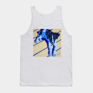 Dog on Sunny Deck Tank Top